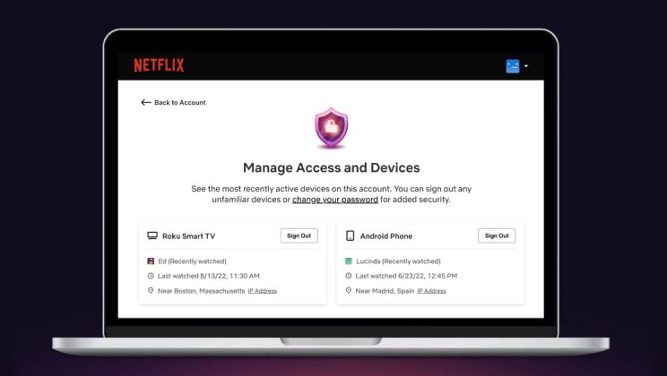 Netflix เพิ่มฟีเจอร์ Managing Access and Devices สั่ง Sign Out ออกจากอุปกรณ์ที่ล็อคอินค้างไว้