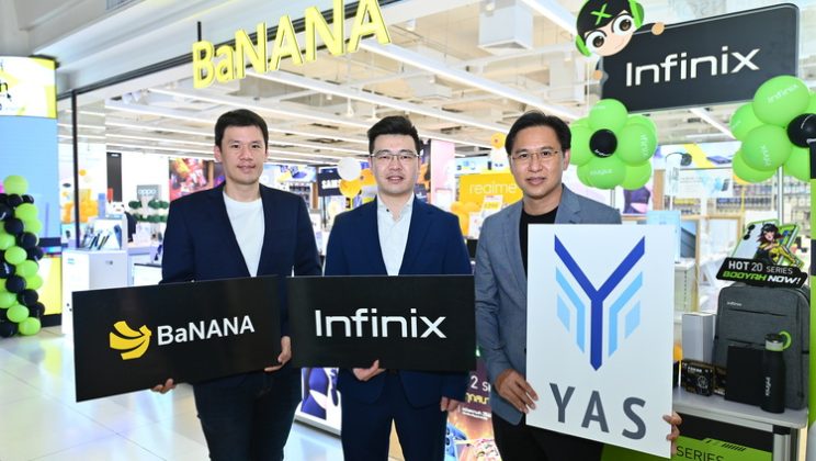 Infinix จับมือพันธมิตร COM7 และ YAS เดินหน้าขยายช่องทางการขาย พร้อมรุกตลาดออฟไลน์-ออนไลน์ ตั้งเป้ายอดขายเติบโต