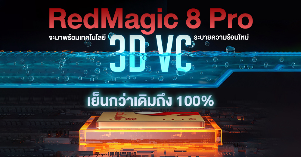เย็นเฉียบ! RedMagic 8 Pro จะมาพร้อมระบบระบายความร้อนใหม่ เย็นกว่าเดิมถึง 100%