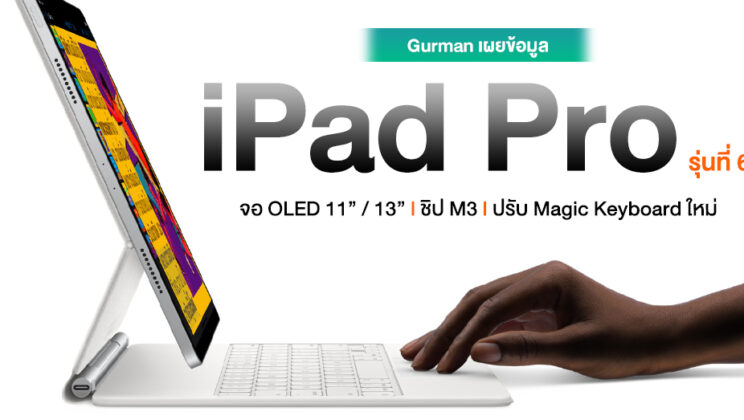 Gurman เผย Magic Keyboard เตรียมปรับดีไซน์ Trackpad ใหญ่ขึ้นและอื่นๆ เพื่อใช้งานกับ iPad Pro รุ่นใหม่