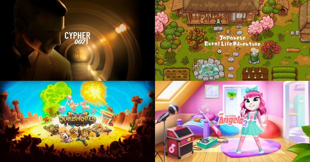 Apple Arcade เตรียมเปิดตัว 4 เกมใหม่ในเดือนกันยายน ได้แก่ Cypher 007, Japanese Rural Life Adventure, Junkworld และ My Talking Angela 2+