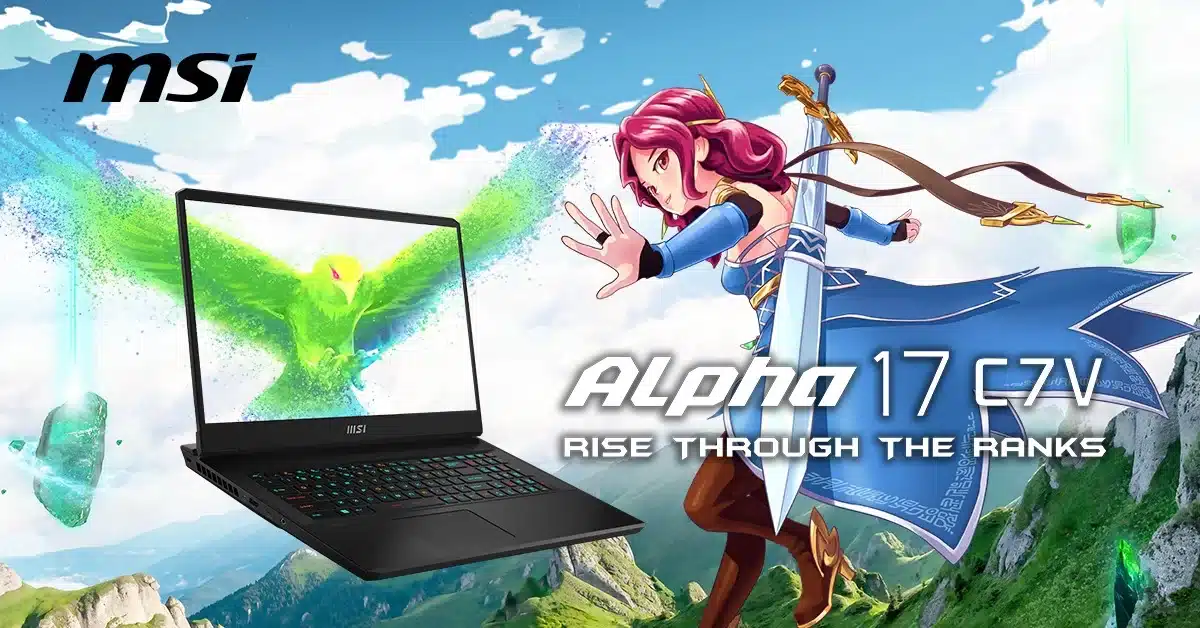 MSI เปิดตัว MSI Alpha 17 เกมมิ่งโน้ตบุ๊กรุ่นใหม่ AMD Ryzen 7000HX